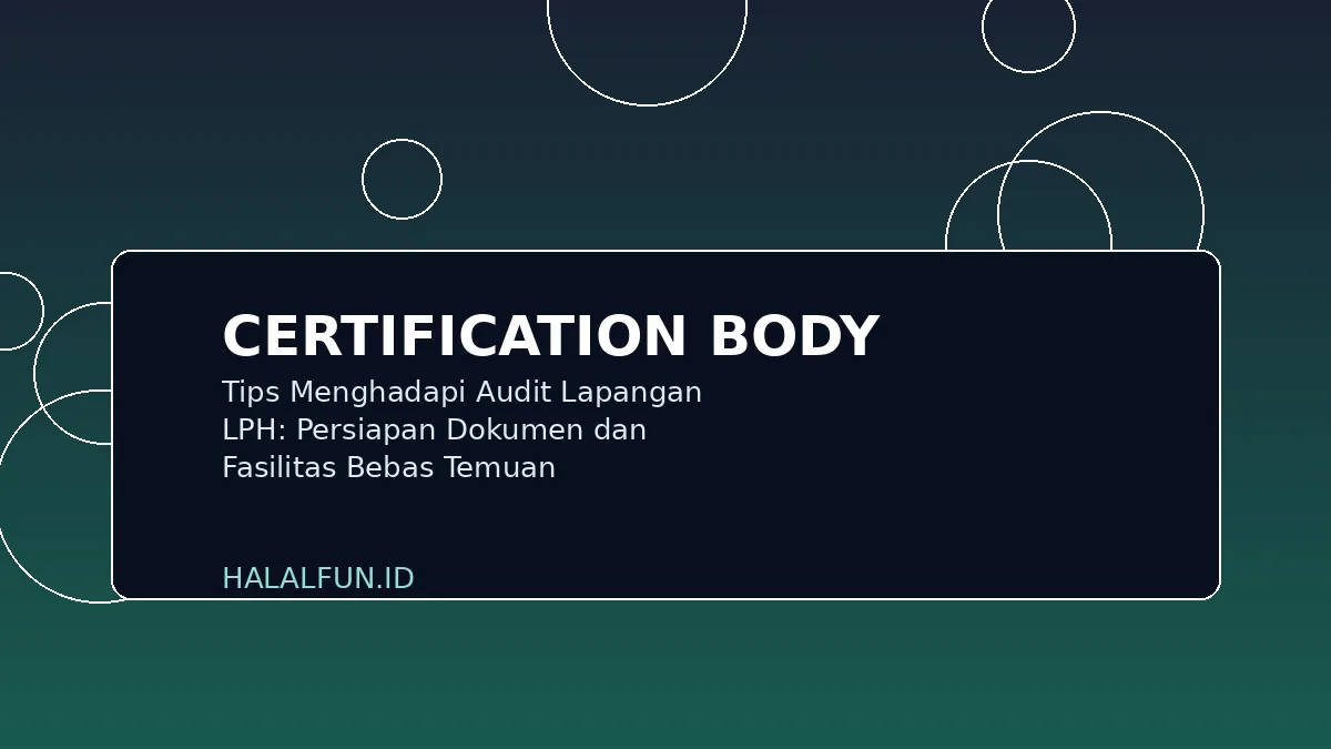 Tips Menghadapi Audit Lapangan LPH: Persiapan Dokumen dan Fasilitas Bebas Temuan