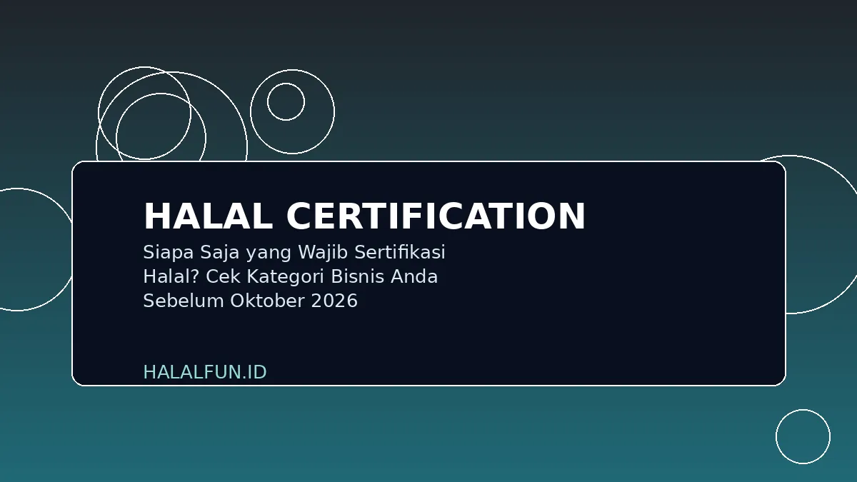Siapa Saja yang Wajib Sertifikasi Halal? Cek Kategori Bisnis Anda Sebelum Oktober 2026