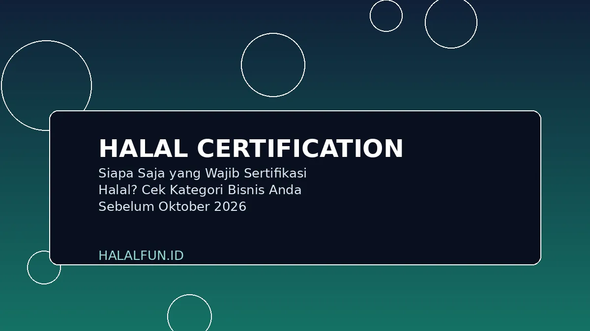 Siapa Saja yang Wajib Sertifikasi Halal? Cek Kategori Bisnis Anda Sebelum Oktober 2026