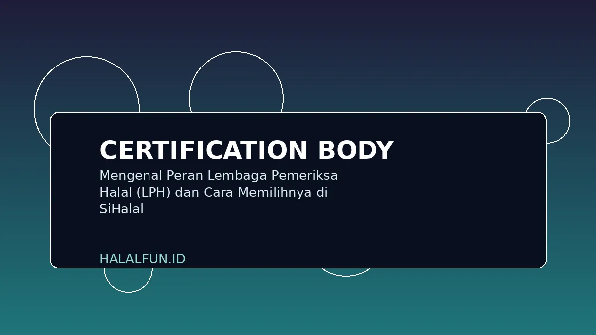 Mengenal Peran Lembaga Pemeriksa Halal (LPH) dan Cara Memilihnya di SiHalal