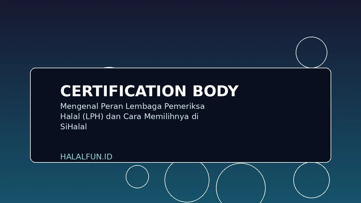 Mengenal Peran Lembaga Pemeriksa Halal (LPH) dan Cara Memilihnya di SiHalal