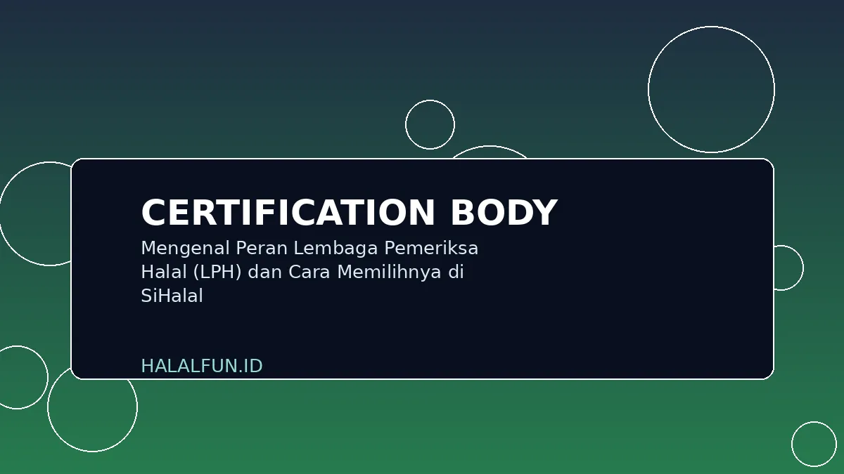 Mengenal Peran Lembaga Pemeriksa Halal (LPH) dan Cara Memilihnya di SiHalal