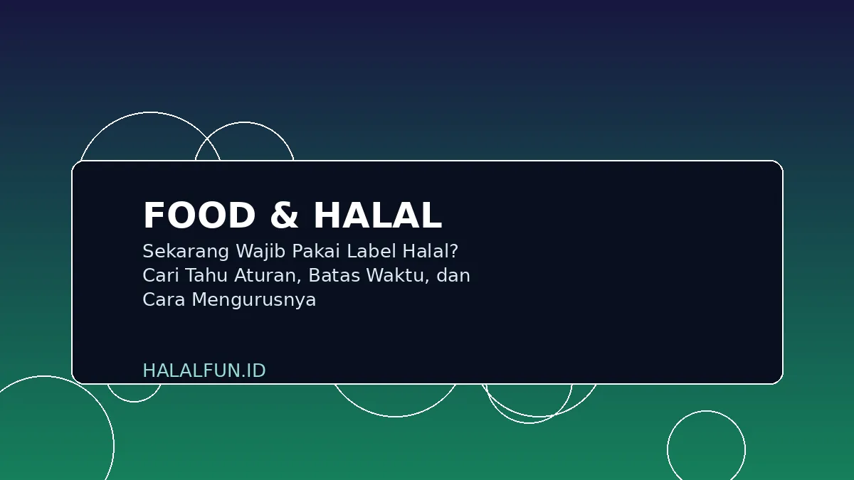 Sekarang Wajib Pakai Label Halal? Cari Tahu Aturan, Batas Waktu, dan Cara Mengurusnya